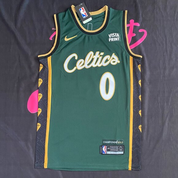 Jayson Tatum #0 Boston Celtics Green Mens Jersey